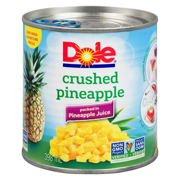 Dole Crushed Pineapple in Pineapple Juice, 398 mL