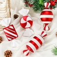 thumbnail image 4 of 3 Pcs Christmas Candy Lollipop Ornaments Polymer Clay Candy Cane Hanging Decor Fake Candy Canes Peppermint Christmas Tree Decoration Cupcake Candy Crafts Pendant Xmas Tree Party Supplies, 4 of 9