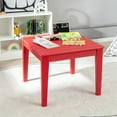 thumbnail image 3 of Gymax Kids Square Table Indoor Outdoor Heavy-Duty All-Weather Activity Play Table Red, 3 of 9
