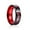 Red, variant on Unisex Luminous Ring In Red Purple Green Blue Tungsten Stainless Steel Jewelry With Durable Night Glow For Daily Use