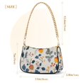 thumbnail image 3 of FORMRS Womens Shoulder Bag with Chain Strap Clutch Purse Cute Tote Handbag, Acorn Leaves Pattern, 3 of 7