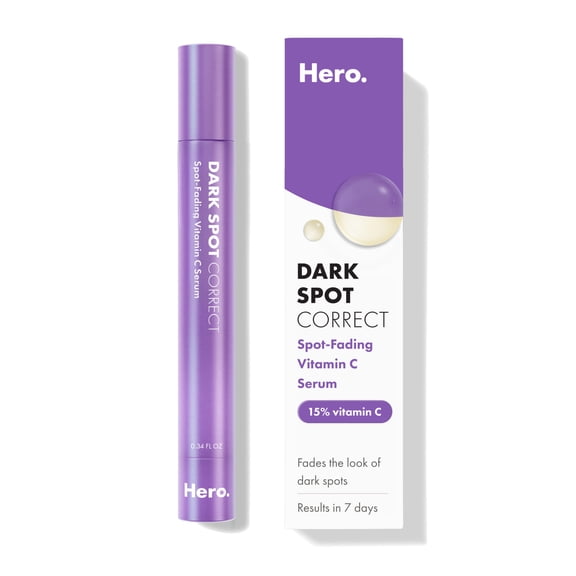 Hero Cosmetics Dark Spot Correct, Vitamin C Serum for Post-Blemish Dark Spots, 10ml