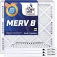 thumbnail image 3 of Filter King 14x27x2 Air Filter | 6-PACK | MERV 8 HVAC Pleated A/C Furnace Filters | MADE IN USA | Actual Size: 14 x 27 x 1.75", 3 of 5