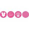thumbnail image 2 of Darling Souvenir 190 Pieces Pink Baby Shower Chocolate Drop Labels Stickers - Self-Adhesive Mini Candy Wrappers for Favors & Party Decorations, 2 of 2