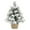 B, variant on 13.7 Inch Flocked Artificial Christmas Tree - Small Snow Frosted Xmas Tree with Ornaments for Tabletop Centerpiece Home Holiday Decor