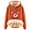 3-Orange, variant on 2025 Puawkoer Hooded sweater 1pc Sweatshirt White Fox Hoodie Trendy Jacket for Women Scuba Hoodie Women's Christmas Print Fleece Hoodie