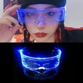 thumbnail image 2 of LED Visor lentes cras luminosas electrónico accesorio para fiesta de cumpleaños de Navid, 2 of 5