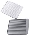 thumbnail image 4 of Inteprter Escurridor de cocina Escurridor de platos multifuncional Estera de drenaje de platos saludables Bandeja de goteo de cocina Cubiertos Almohadilla Cocina y Comedor Blanco Inteprter HA027646-02, 4 of 6