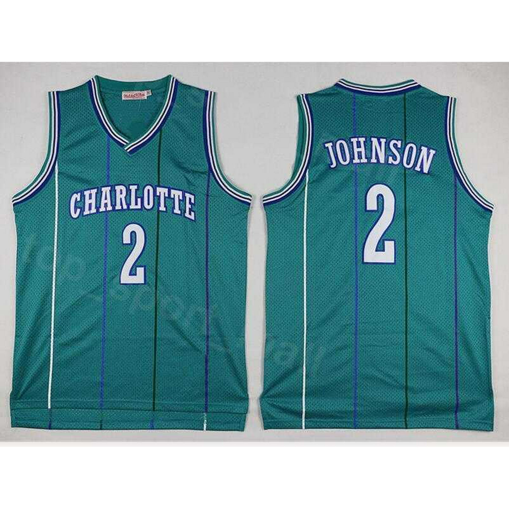 Vintage 90s Charlotte Hornets Larry Johnson NBA Basketball 