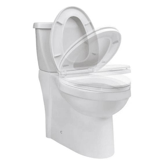 Miseno MNO490ECBWH 1.1 & 1.6 Gpf Elongated Dual Toilet Flush - 2 Piece