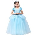 thumbnail image 5 of Princess Cinderella Costume Girls Dress Up With Accessories for 3-12 Years, 5 of 5
