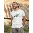 thumbnail image 2 of Watercolor Star Whale Orca T-Shirt Men -Image by Shutterstock, Male 3X-Large, 2 of 4