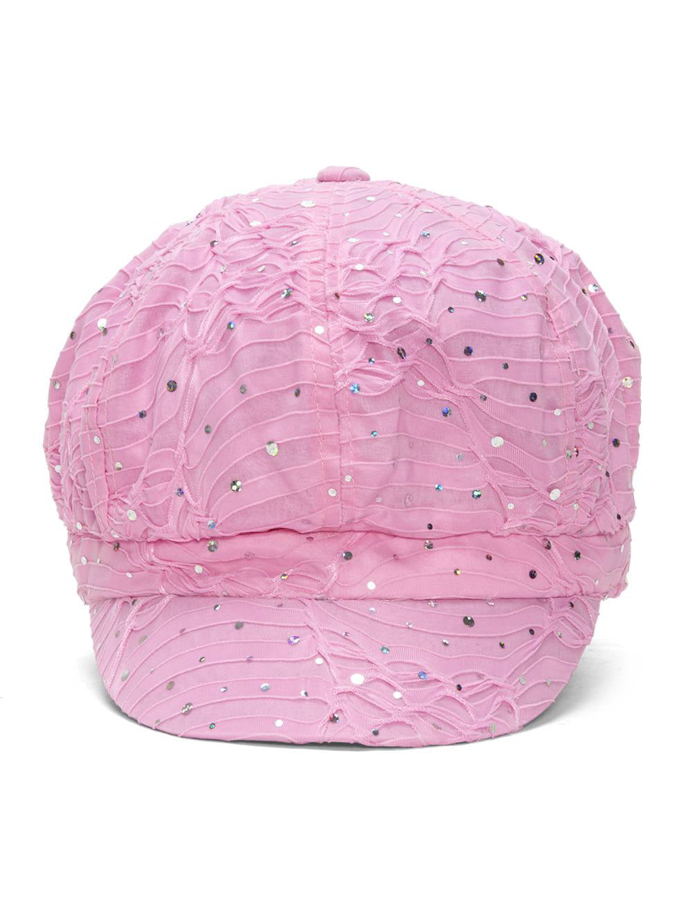 Pink Sequin  Newsboy Hat 
