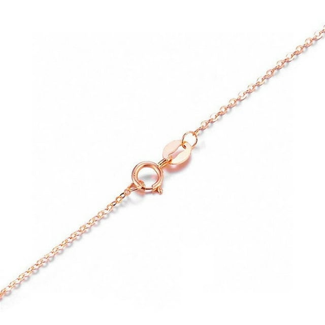 Plata chapada en oro Universal Flash O en forma de cadena Collarbone Cadena S925 pura plata joyería colgante