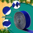 thumbnail image 2 of Cinta decorativa de terciopelo Yungyan, color azul oscuro, 6,4 cm x 55 m, 2 of 6