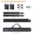 thumbnail image 2 of 8.5x10Ft Photography Background Backdrop Support Stand Kit Video Shooting 2 Pack, 2 of 10