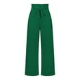 thumbnail image 2 of Baqcunre Women Solid Color Thin Belt Design Sense Workplace Suit Pants,Color Green,Size S-XL, 2 of 9