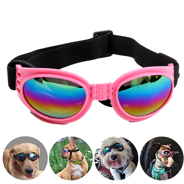 Gafas para perros Gafas de sol impermeables para mascotas, protección UV Gafas de sol para perros Gafas para mascotas a prueba de viento Adepaton Lentes de Sol Unisex
