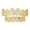 Gold, variant on Iced Out Diamond Teeth Grillz for Men Women,Hip Hop Silver Grills for your teeth Top and Bottom,Rapper Costume Mouth Grillz with Silicone Molding Bars