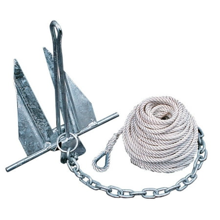 Tie Down Engineering Quik-Set Hooker Anchor Kit Includes 5# Anchor, Anchor Line, Anchor Chain and 2 (Best Knot To Tie An Anchor)