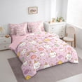 thumbnail image 3 of Castle Fairy Animal Unicorn Cats Twin Bedding Sets,Rainbow Planet Bedding Comforter Set, 3 of 8