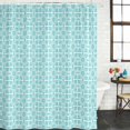 thumbnail image 4 of Teal Green Boho Shower Curtains for Bathroom, Waterproof Fabric Bath Curtains Decor, Bath Tub Curtain Farmhouse Country Flowers Plaid Textured Decorative Shower Curtain Sets with 12 Hooks, 72x72 Inch, 4 of 7