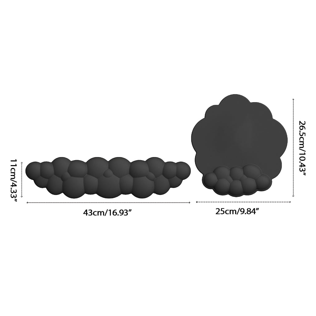 TINYSOME Cloud Keyboard Mouse Pad Typing Wrist Rest Support Palm Hand Wrist Mat Foam PU