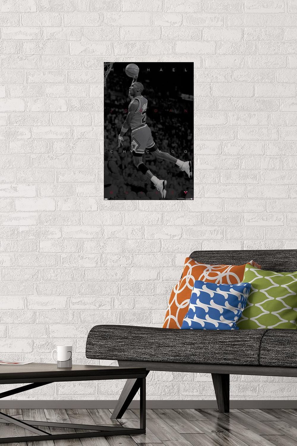 Michael Jordan - Black and White Wall Poster