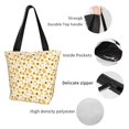 thumbnail image 5 of Vsdgher Shiba Inu Sunflower print Reusable Shopping Grocery Bags for Women Shopping with Pouch Foldable Pouch Lightweight Polyester Fabric, 5 of 6