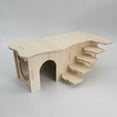 thumbnail image 7 of Cheer.US Natural Wood Multi-Room Hamster Hideout for Small Animal, Gerbils Chamber Hut with Ladder Habitats Decor for Dwarf Syrian Hamsters Mice and Other Small Pets, 7 of 7