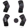 thumbnail image 2 of 2 Pack Knee Compression Sleeve for Men Women,Joint Pain Relief and Arthritis Relief for Running, Cycling, Basketball with Adjustable Strap,L, 2 of 7
