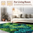thumbnail image 2 of Flatwoven High Traffic Area Rug, Modern Rainbow Jute, Non Slip, Stain Resistant, Washable Area Rugs for Living Room, Bedroom(Green, 4X6), 2 of 8