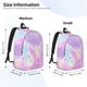 thumbnail image 2 of Disketp Purple Sparkling Butterfly print Canvas Backpack Lightweight Travel Daypack Student Rucksack Laptop Backpack-Medium, 2 of 5
