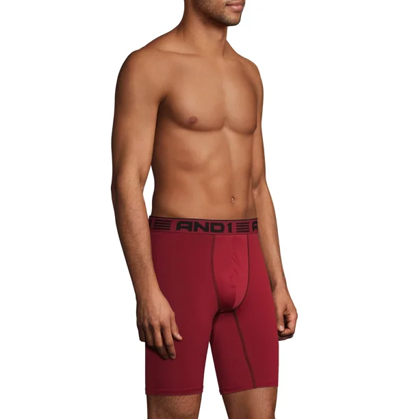 dood drempel Geruïneerd AND1 Men's Underwear Pro Platinum Long Leg Boxer Briefs, 9" - Walmart.com