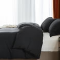 thumbnail image 3 of Davulos Duvet Cover Set Twin,2 Pieces Modern Bedding Set for Adults Teens Soft and Breathable Comforter Cover and Pillow Shams,Black, 3 of 7