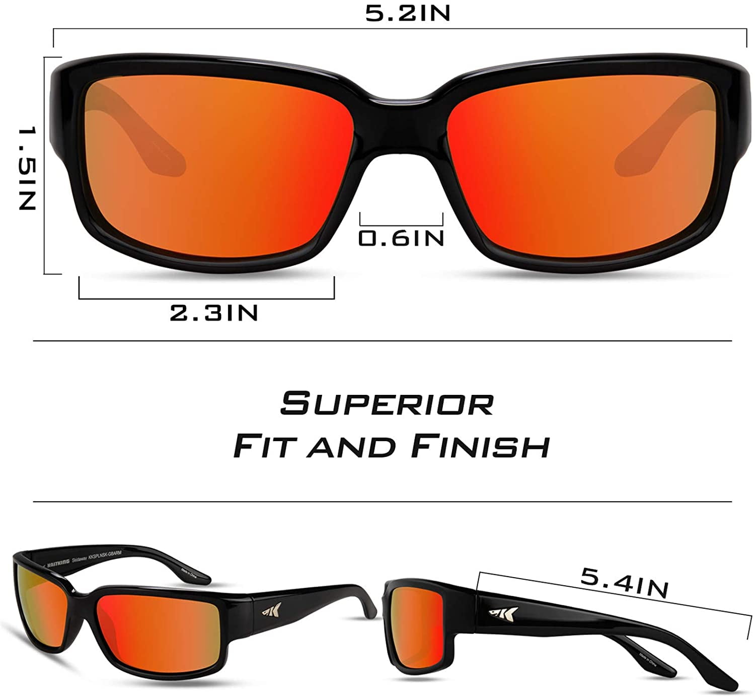 KastKing Skidaway Polarized Sport Sunglasses, UV Protection