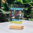 thumbnail image 2 of Back to School Brittany Spaniel Goodbye Kindergarten Hello 1st Grade Acrylic Plaque Sign Ashwood Base Brittany Dog Lover Gifts Idea Home Desk Decor - 02011, 2 of 5