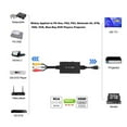GJX RCA to HDMI Converter, HighDefinition AV to HDMI Adapter with 1