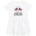 thumbnail image 3 of Inktastic Military Veteran Daddy Proud Son Daughter Girls Toddler Dress, 3 of 5