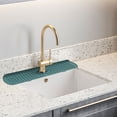 thumbnail image 2 of Extra-Long Silicone Faucet Water Catcher Mat - 45cm Kitchen Sink Drip Tray with Drain Grooves, 2 of 8