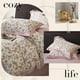 thumbnail image 4 of Floral Funda Nórdica Twin Rosa Floral Ropa de Cama de Algodón Set Twin Tamaño Chica Comforter, 4 of 7