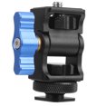 thumbnail image 2 of Soporte de monitor con zapata fría de aleación portátil, cabezal esférico, adaptador multifunción, equipo negro, 2 of 14