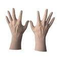 thumbnail image 2 of Maniquí de mano masculino, modelo de mano masculina, soporte para anillos, organizador de joyas, soporte para collar, 2 uds., 2 of 9