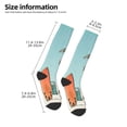 thumbnail image 2 of Balery Vintage Surf Van Beach Printed Novelty Socks Men's Women's Crew Socks Sports Socks Knee High Socks Cotton Socks Quirky and Cool Socks, 2 of 9