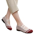 thumbnail image 3 of adviicd Mocassins pour Femmes Mocassins pour Femmes Confortables à Enfiler Mocassin Décontracté Plat Travail Bureau Chaussures Habillées Rouge,40, 3 of 5