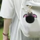 thumbnail image 5 of Llavero de Murciélago Peludo de Halloween con Pompón para Llaves de Coche, Bolso, Mochila o Accesorio para Monedero., 5 of 6