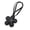 Black, variant on Leather Flower Pendant, Cherry Blossom Keychain Cotton Filled Cute Floral Bag Charm Floral Hanging Pendant Bag Car Accessories