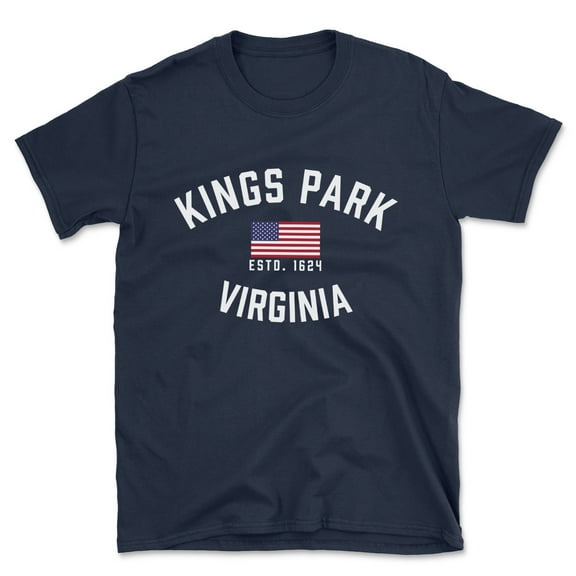 Kings Park Virginia Patriot Men's Cotton T-Shirt