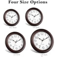 thumbnail image 3 of 14 Inch Wall Clocks Battery Operated Silent Non-Ticking Wall Clock Vintage Retro Rustic Style Decorative for Living Room Kitchen Farmhouse (Bronze), 3 of 7