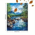 thumbnail image 3 of Serene Landscape River Rocks Canvas Painting， Suitable for Living Room， Bedroom， Office， Hallway， and Bathroom Decor., 3 of 8
